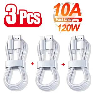 3PCS 100W 10A USB 유형 C USB 케이블 Xiaomi 삼성 화웨이 명예 빠른 충전 USB C 케이블 데이터 코드에 대 한 초고속 Charing 라인