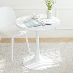 이지라이프 유럽풍 러블리 원형 테이블 카페 식탁 2인 3인 티테이블 크림 700