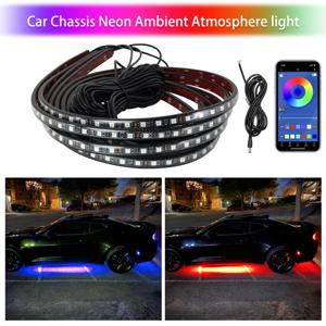 자동차 차체 유연 LED 스트립 라이트 LED 언더바디 앱 제어 RGB 네온 장식 램프 (혼다, 현대, 기아, 메르세데스 벤츠, 폭스바겐용)