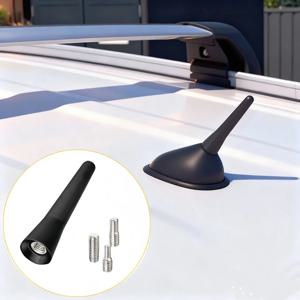 강력한 라디오 루프 마운트 FM AM DAB 블랙 6.5cm 길이 자동차 범용 나사 포함 미니 짧은 자동차 안테나
