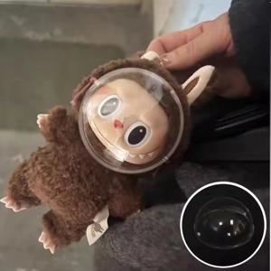 미니 봉제 인형 용 투명 페이스 마스크 Labubu Idol Kpop 인형 비닐 장난감 페이스 실드 인형 액세서리 인형 얼굴을 깨끗하게 유지