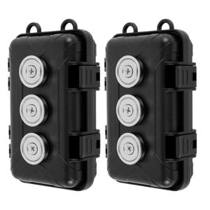 자동차 아래에 대한 키 상자 차량 아래에 업그레이드 된 방수 자기 키 홀더 야외 자기 키 상자 숨겨진 키 상자 액세서리