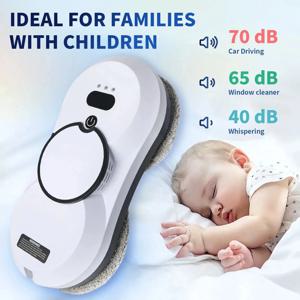 자동 창문 청소 로봇 물 분사 리모컨 유리 청소기 진공 흡입 방지 고층 주택 사무실용