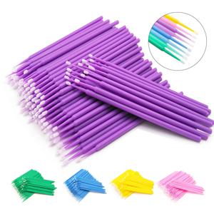 YSDO 나노 면봉 100pcs 마이크로 속눈썹 브러쉬 개별 속눈썹 제거 면봉 메이크업 브러쉬 뷰티 케어 도구 화장품
