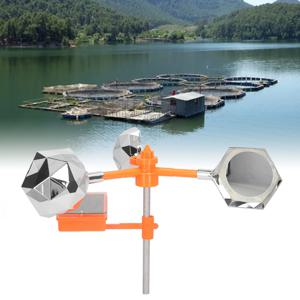 동물 조류 퇴치 화이트 솔라 사운드 라이트 조류 퇴치기 360 °   회전식 태양광 조류 퇴치기 (농장용)