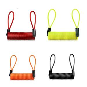 1.5m 자전거 스프링 케이블 잠금 장치 오토바이/자전거 스쿠터 보안 알림 보호 액세서리에 대한 도난 방지 로프 알람 디스크 잠금 장치