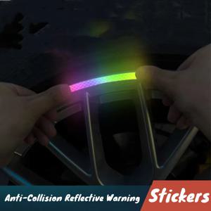 자동차 오토바이, 자전거 바퀴, 7 색 레이저 자동차 장식 액세서리에 대 한 충돌 방지 반사 경고 스티커