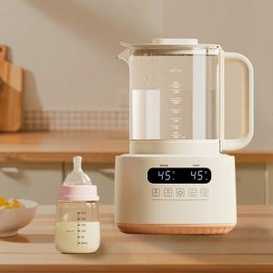 NCVI 1.3L 온도조절 아기 우유 데우개, 주전자 온수 우유분유 스마트 온도조절 보온병 가정용