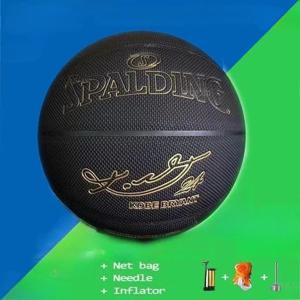 크기 7 농구 코비 브라이언트 블랙 맘바 포에버 실내 및 실외 PU 가죽 바늘 배달 네트 성인 농구 도매
