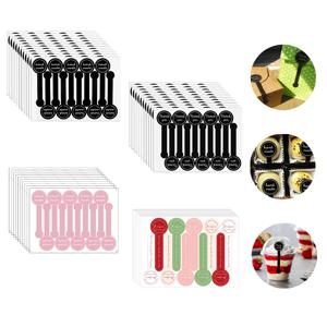 50-100PCS 인감 스티커 3*10CM 긴 스타일 라벨 접착 씰링 스티커 