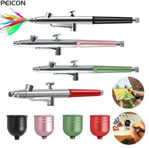 미니 에어브러시 스프레이 건, 모델 케이크 페인팅용, 0.3mm 노즐, 휴대용 에어브러시 스프레이 건, 세척 키트 포함