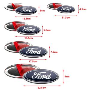 자동차 전면 그릴 로고 후드 로고 배지 스티커 트렁크 액세서리 포드 포커스 mk2 mk3 피에스타 mk7 레인저 몬데오 mk4 S-MAX 쿠가용