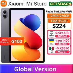 글로벌 버전 샤오미 레드미 패드 2 프로 12.1인치 2.5K 크리스탈 클리어 디스플레이 33W 고속 충전 12000mAh 스냅드래곤 7s 4세대