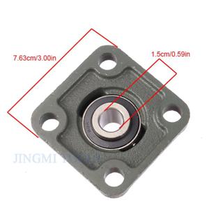 핫패스트 배송 신제품 삽입형 볼 베어링 UCF202, 베어링 완전 세트, 외부 구형 베어링 시트신제품