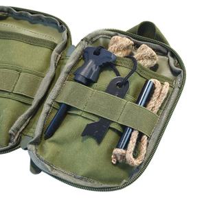 야외 EDC 대형 플린트 라이터 세트 나무 손잡이 마그네슘 스틱 야외 생존 및 구조 장비 캠핑 도구