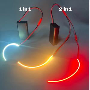 DC 3V 배터리로 작동하는 LED 필라멘트 유연한 360도 조명 °   빛나는 발광 구부릴 수 있는 DIY 창의적인 에디슨 전구 램프 부품 다이오드 조명