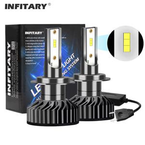 Infitary H7 H4 LED 자동차 헤드 라이트 Canbus H11 H1 9005 9006 헤드 램프 1860 칩 차량 램프 HB3 HB4 라이트 6500K 자동 용 흰색 전구
