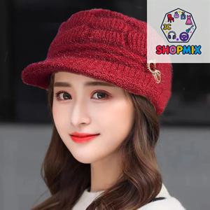 겨울 따뜻한 모자 니트 모자 캐주얼 패션 엄마 모자 할머니 모자 플러시 두꺼운 양털 안감 따뜻한 양모 크리스마스 선물