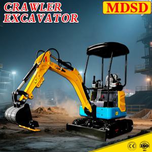 2T 다기능 미니 굴삭기 (브레이커, 오거 드릴 포함) CE 인증 마이크로 굴착기, 쿠보타/얀마 엔진용 트렌칭/철거 굴삭기