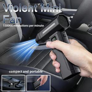 150,000RPM X8 미니 에어 블로워 강력한 먼지 진공 청소기 빠른 충전 강한 바람 폭풍 팬 자동차/컴퓨터 청소용