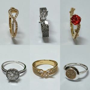 새로운 오리지널 925 실버 로즈 인피니트 러브 골든 링 액세서리 웨딩 파티 여성용 주얼리 반짝이는 블루 지르콘 링 선물