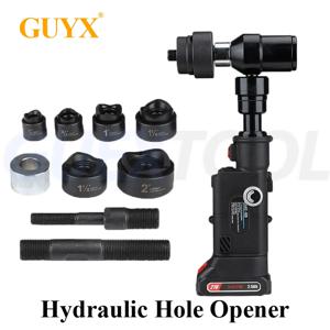 직사각형 및 원형 구멍 철판 드릴링을 위한 직선 핸들이 있는 유압식 구멍 오프너 리튬 배터리 구동 충전식 공구 강판, 강관, 알루미늄판, 동관, 아연도금관에 적합