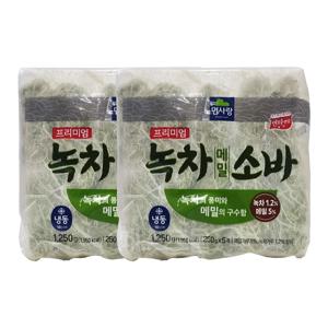 면사랑 프리미엄 녹차메밀소바(250g X 5개입) 1.25kg 2개