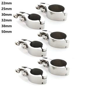 1PC 22mm-50mm 316 스테인레스 스틸 피팅 보트 Bimini 상단 2 개의 나사로 힌지 조 슬라이드 쉬운 설치 해양 하드웨어
