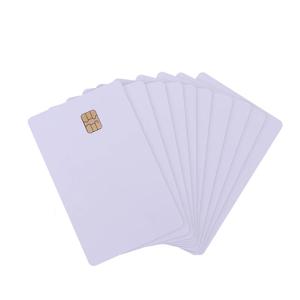 SLE 4442 칩 Hico 마그네틱 스트라이프 접촉 IC 카드, 2 in 1 빈 PVC IC 카드, 10 개