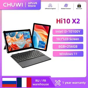 CHUWI Hi10 X2 태블릿 듀얼 코어 인텔 10세대 i3-10100Y 8GB RAM 256GB ROM 인텔 UHD 그래픽스 615 10.1인치 LCD 화면 2 IN 1 태블릿 ﻿