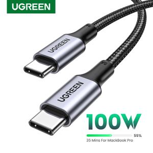 UGREEN 100W USB 타입 C to USB C 케이블 아이폰 17 16 맥북 아이패드 삼성 포코 PD 고속 충전기 코드 5A E-마커 칩