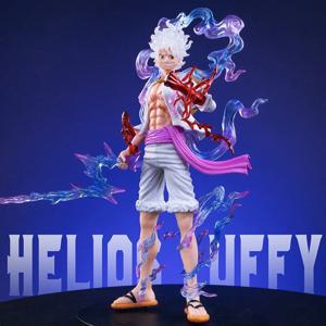 21cm 원피스 애니메이션 피규어 Luffy GEAR 5 입상 Nika Luffy Sun God 액션 피규어 Collectible Model Toys Gift