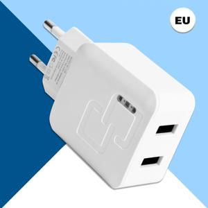 2포트 고속 충전기 (USB 포트 포함) - 아이폰 16/15/14/13/12/8/XR, 갤럭시 S24 울트라/S23/S22/S21, 아이패드용 멀티 USB 충전기