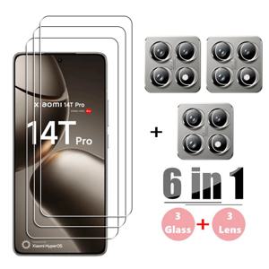 Xiaomi 14T 강화 유리 용 전체 Gule 유리 Xiaomi 14T Pro 화면 보호기 보호용 전화 카메라 렌즈 필름 Xiaomi 14T 유리