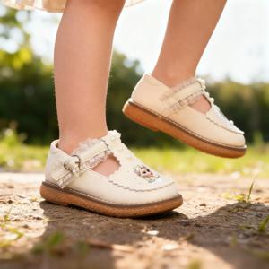 디즈니 어린이 소녀 가죽 캐주얼 신발 봄 겨울왕국 공주 소녀 부드러운 밑창 미끄럼 방지 신발 아기 신발 로리타 소녀