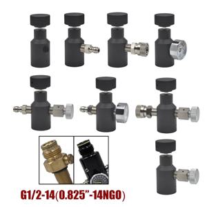 HPA 범용 필 어댑터, 탱크 코일용 알루미늄 합금 액세서리, 원격 호스 라인, G1/2-14 또는 0.825 인치-14NGO 나사산에 적합