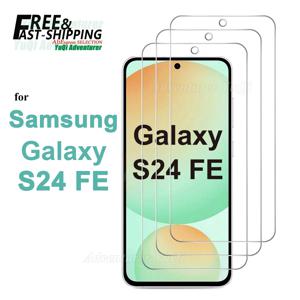 갤럭시 S24 FE 6.7용 화면 보호기 삼성 강화 유리 크리스탈 HD 9H 투명 안티 스크래치 케이스 친화적인 높은 알루미늄