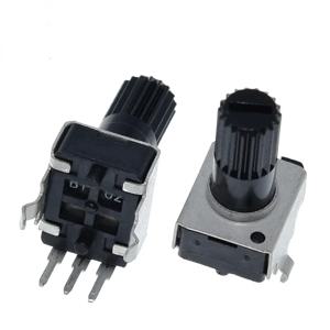 10pcs Rv09 수직 12.5mm 샤프트 1k 2k 5k 10k 20k 50k 100k 0932 가변 저항 9 유형 3pin 씰 전위차계