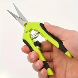 정원 스테인레스 스틸 꽃 가위 가지 치기 과일 가지 치기 포도 가지 치기 스트레이트 헤드 원예 가위 가지 치기 꽃