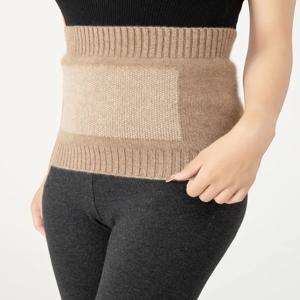 높은 탄성 100% 순수 캐시미어 남여 열 허리 지원 복부 뒤로 따뜻한 내부 착용 겨울 따뜻한 두꺼운 Cummerbund 노인