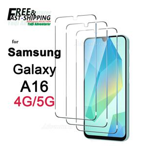 갤럭시 A16 4G 5G 6.7 인치 삼성 A + 강화 유리 크리스탈 HD 9H 투명 안티 스크래치 케이스 친화적 인 화면 보호기