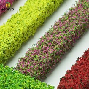 관목 스트립 녹색 모래 테이블 미니어처 모델 시뮬레이션 DIY 재료, 야외 실내 건물 디오라마용 잔디 울타리, 2 개