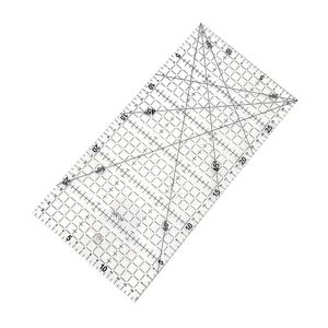 고급 아크릴 소재 패치워크 눈금자 퀼팅 도구, 투명 눈금자 체중계, 학교 용품 절단 눈금자, 30x15 cm