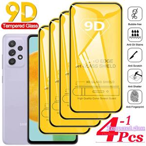 삼성 풀 커버 스크린 보호대 강화 유리 필름, A73, A72, A71, A70, A25, A24, A22, A20, M52, M51, M32, M31S, M31, M30S, M21 용, 1-4 개