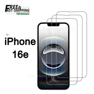 iPhone 16e용 화면 보호기 강화 유리 HD 크리스탈 운모 9H 스크래치 방지 케이스 친화적인 투명