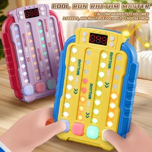 음악 감압 파쿠르 리듬 마스터 프레스 퍼즐 레벨, 집중력 훈련 장난감, 소년 소녀 생일 선물