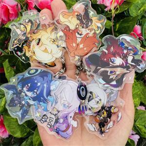 게임 Genshin Impact Iansan Xilonen Citlali Chasca Mavuika 코스프레 의상 키 체인 아크릴 열쇠 고리 펜던트 열쇠 고리 소품