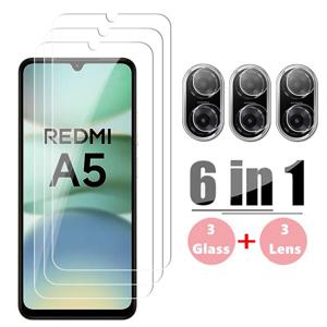 Xiaomi Redmi A5 강화 유리 HD 보호 전화 렌즈 필름 Redmi A5 용 Redmi A5 화면 보호기 용 전체 Gule 유리