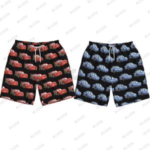 샐리 나는 번개 자동차 Mcqueen 인쇄 여름 여성과 남성 반바지 빠른 건조 해변 수영 짧은 바지 캐주얼 스포츠 의류