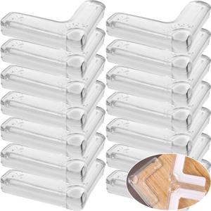 4-40pcs 투명 창 충돌 방지 코너 PVC 어린이 아기 보호 코너 테이블 코너 가장자리 가드 보호 도구